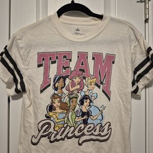 Disney Team Princess Kids Shirt - White and Pink